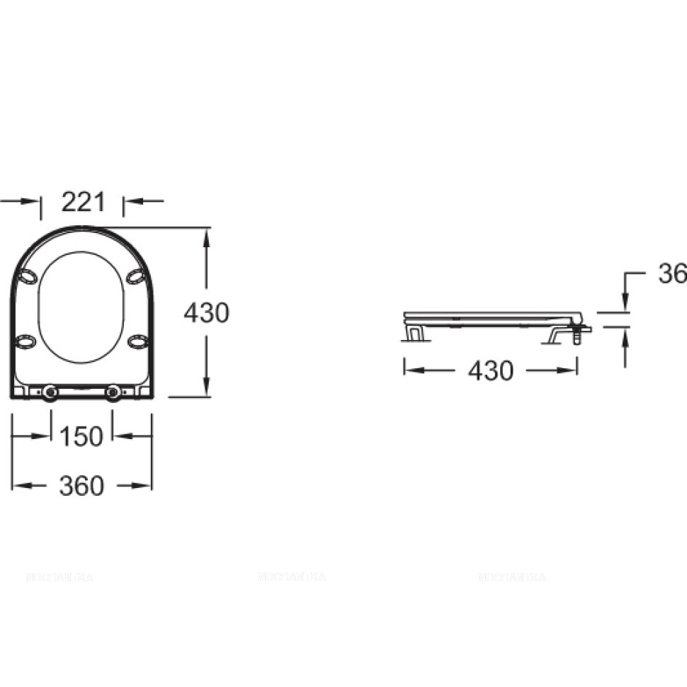 Комплект подвесной безободковый унитаз Jacob Delafon Rodin+ E21751RU-00 с микролифтом + система инсталляции с кнопкой смыва хром глянцевый - изображение 7
