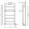 Полотенцесушитель электрический Margaroli Sereno 587/6 BOX, 5874706WHNB 47,5 x 73.3 см, белый - изображение 3