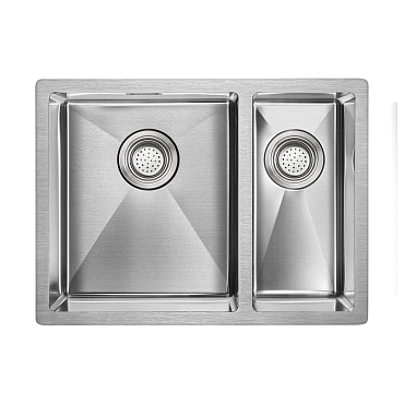 Мойка кухонная Paulmark Annex PM545944-BSL брашированная сталь