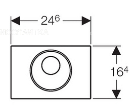 Кнопка смыва для унитаза Geberit Sigma 10 115.891.SN.5 нержавеющая сталь - изображение 3