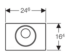 Кнопка смыва для унитаза Geberit Sigma 10 115.891.SN.5 нержавеющая сталь - 3 изображение