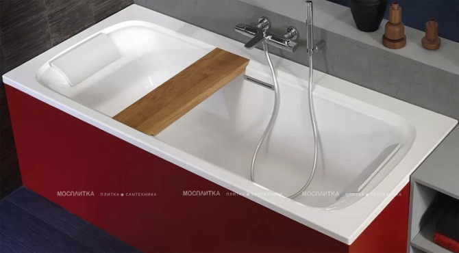 Сиденье Jacob Delafon Elite E6D074-P6 для ванны, натуральный дуб - 4 изображение