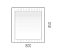 Зеркало Corozo Терра 80 см SD-00001327 графит матовый - 5 изображение