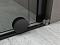 Душевая перегородка Abber Komfort 100х200 см AG09100B профиль черный, стекло прозрачное - 4 изображение