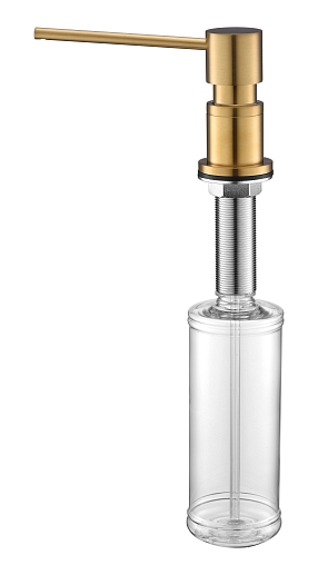 Дозатор для жидкого мыла Paulmark Kraft D003-BG брашированное золото