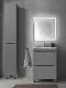 Шкаф-пенал Style Line Бергамо 30 см Plus левый СС-00002327 люкс антискрейтч серый - 3 изображение
