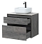 Комплект мебели для ванной Aquanet Nova Lite 75 см 242273, 2 ящика, венге, черный - 5 изображение