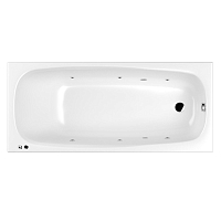 Акриловая ванна 180х80 см Whitecross Layla Slim Soft 0122.180080.100.SOFT.CR с гидромассажем1