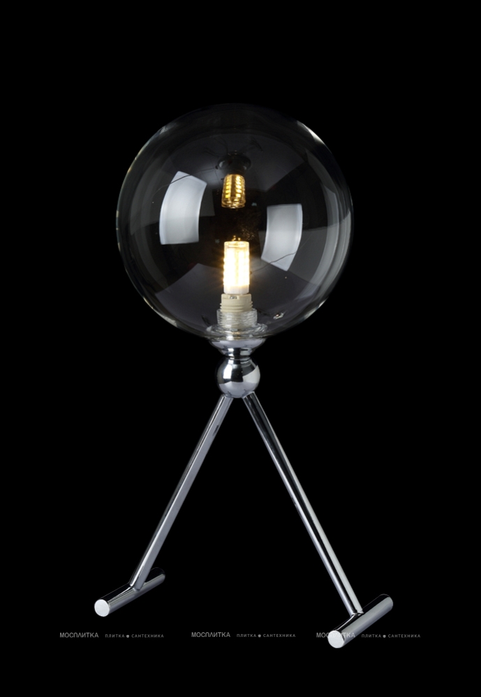 Настольная лампа Crystal Lux FABRICIO LG1 CHROME/TRANSPARENTE - 2 изображение