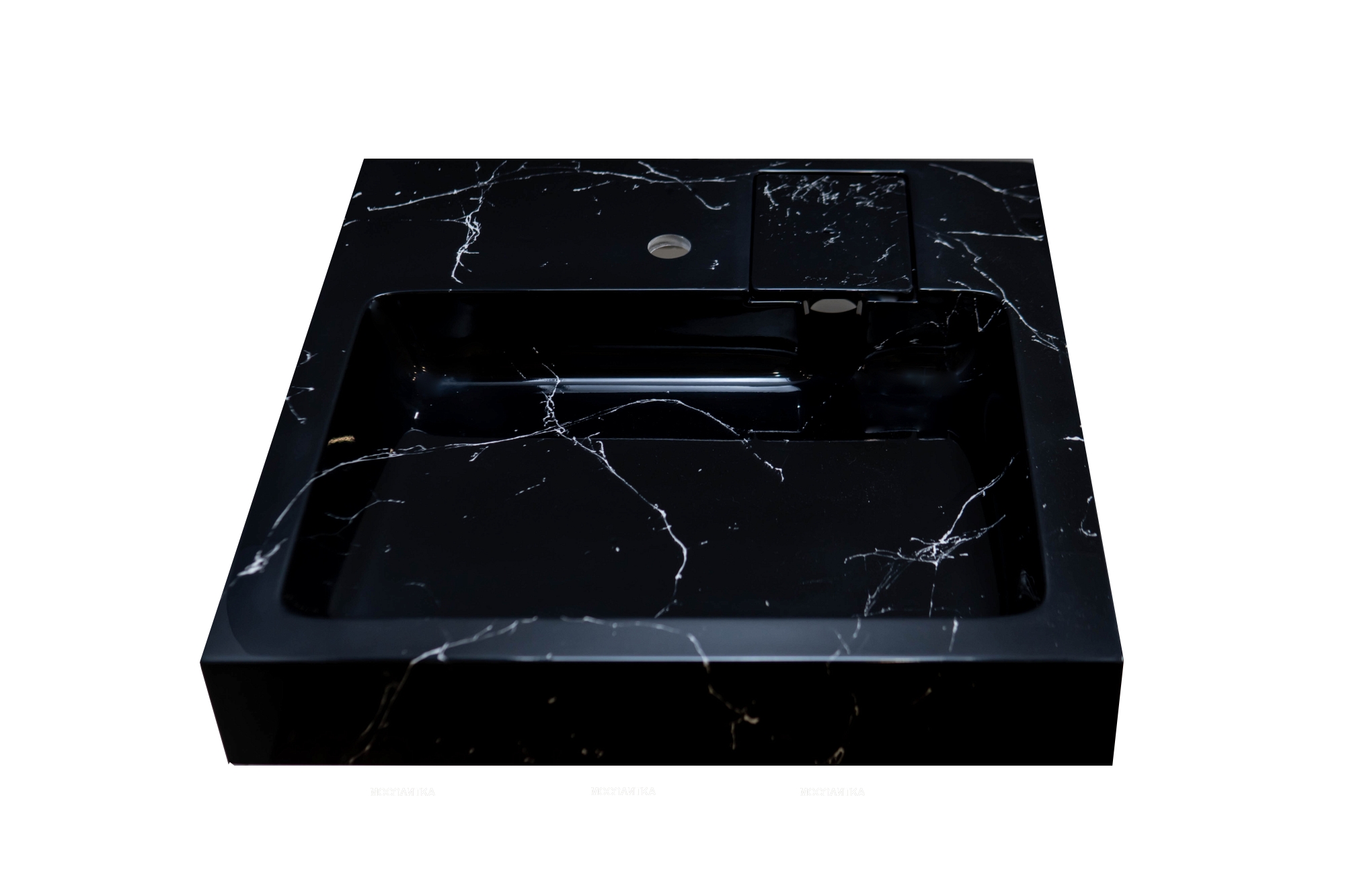 Раковина Stella Polar Солярис 60 см SP-00001404 черный мрамор - изображение 3