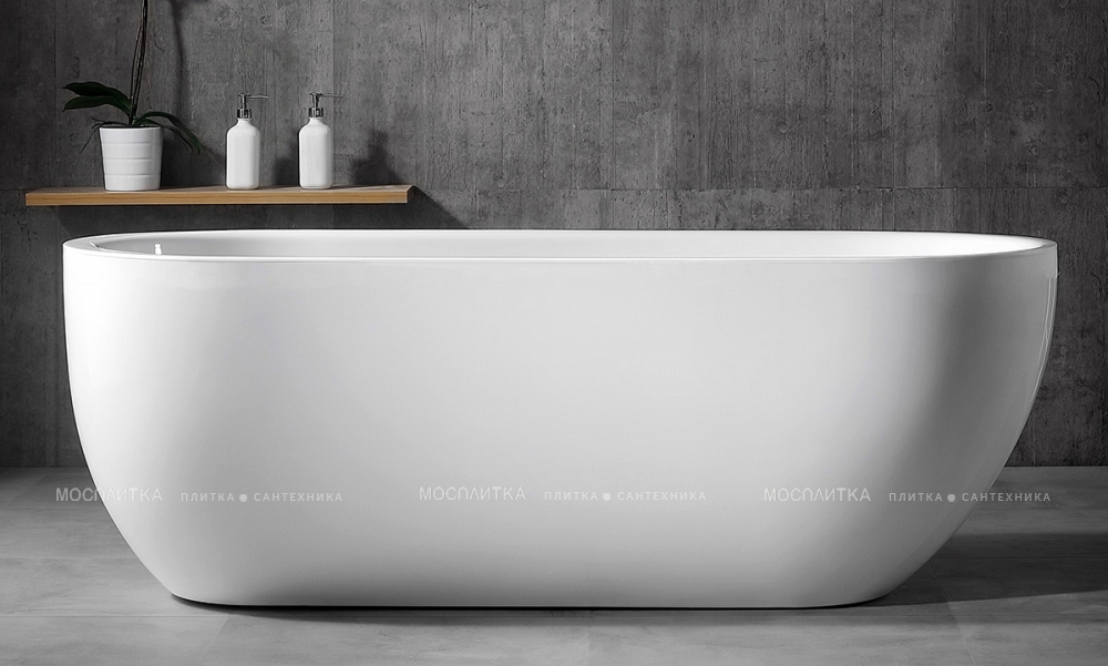 Акриловая ванна Abber 150х70 см AB9341-1.5, белая - изображение 2