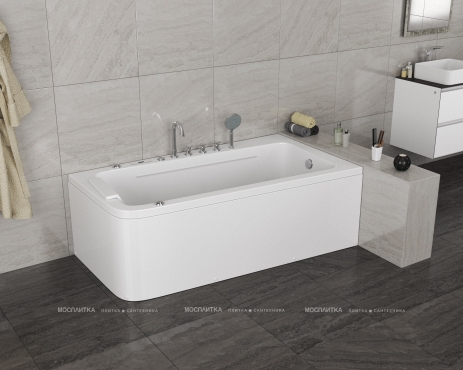 Акриловая ванна Grossman GR-17095R с гидромассажем, 95x170 см, белая, правая - 5 изображение