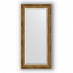 Зеркало в багетной раме Evoform Exclusive BY 3484 53 x 113 см, состаренная бронза с плетением