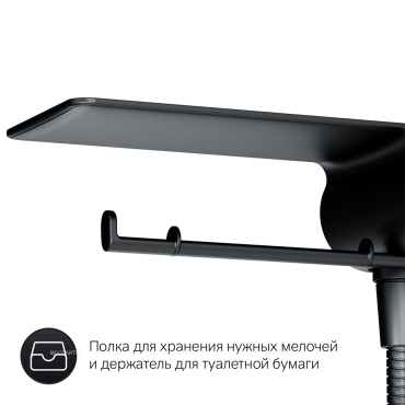 Гигиенический душ Am.Pm X-Joy F0H85A800 со смесителем, черный матовый - 7 изображение