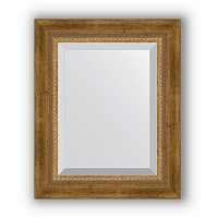 Зеркало в багетной раме Evoform Exclusive BY 3354 43 x 53 см, состаренная бронза с плетением