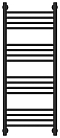 Полотенцесушитель водяной Сунержа Богема+ 100х40 см 31-0220-1040 матовый черный - 2 изображение