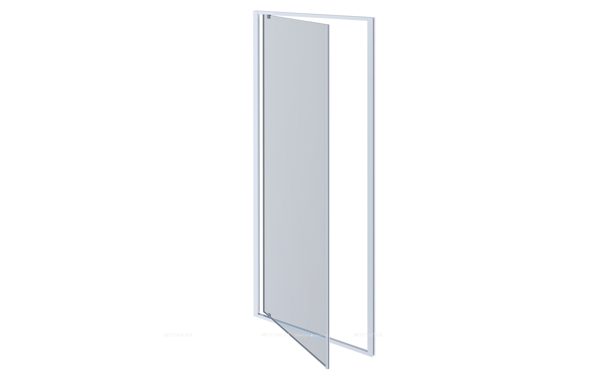 Душевая дверь Aquatek 100х200 см AQ ARI PI 10020CH профиль хром, стекло прозрачное - изображение 2