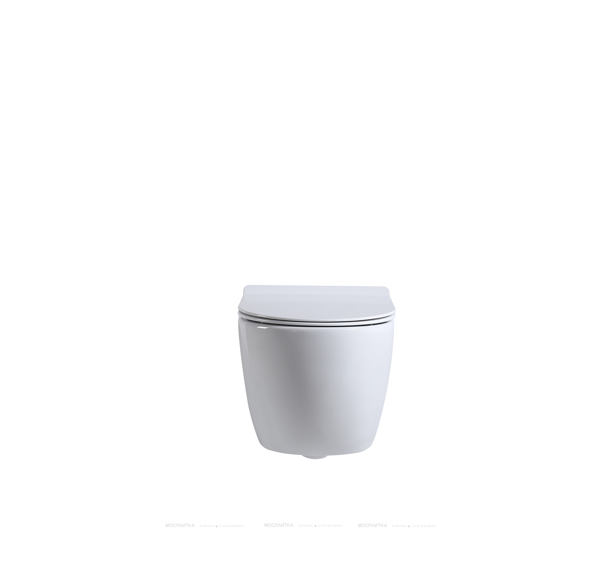 Унитаз подвесной безободковый beWash Lusso BKWHR004550 с крышкой-сиденьем микролифт, белый глянец - изображение 2