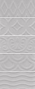 Керамическая плитка Kerama Marazzi Плитка Авеллино серый структура mix 7,4х15 
