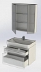 Комплект мебели для ванной Aquanet Виченца 80 белый глянец - 8 изображение