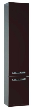Шкаф-пенал Aquaton Ария М с бельевой корзиной, темно-коричневый