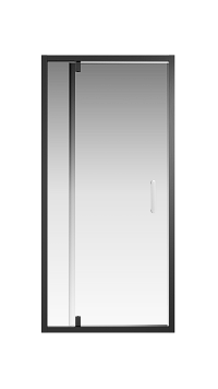 Душевая дверь Creto Astra стекло прозрачное профиль черный 90х195 см 121-WTW-900-C-B-6
