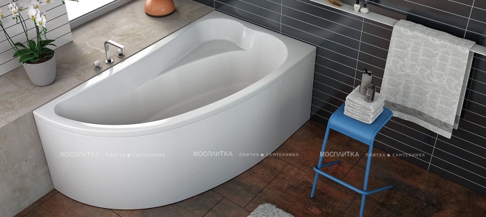 Акриловая ванна Kolpa San Calando 150х85 левая белая 5550000 - 2 изображение