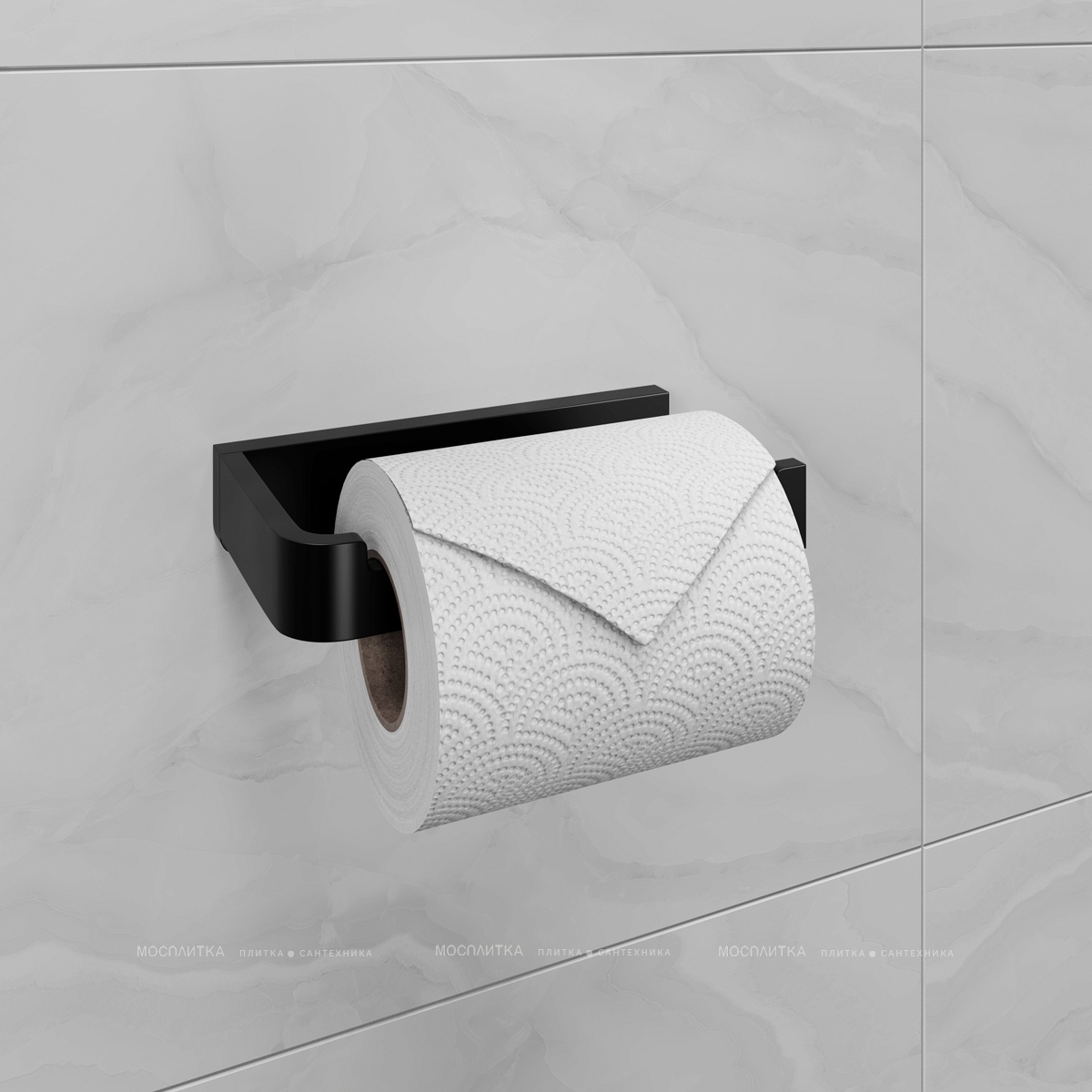 Держатель туалетной бумаги Lemark Smooth Line 9722008 чёрный матовый - изображение 2
