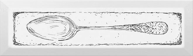 Декор Spoon чёрный 8,5х28,5