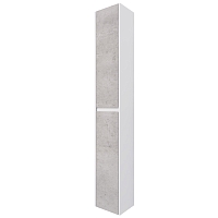 Шкаф-пенал Dreja Slim 30 см 99.0505 глянцевый белый / бетон1