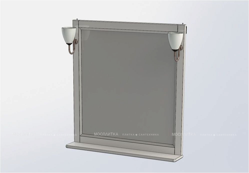 Зеркало Aquanet Тесса Декапе 85 00201812 жасмин / серебро - изображение 3