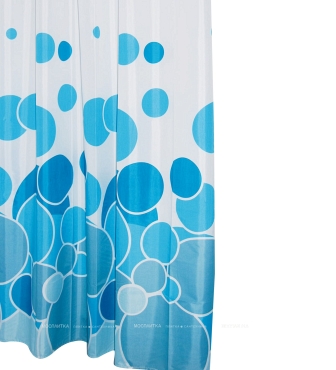 Штора для ванных комнат Ridder Kani синяя/голубая - 2 изображение