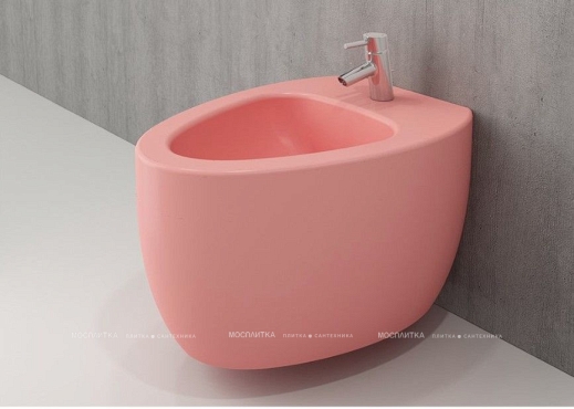 Биде подвесное Bocchi Etna 1117-032-0120 розовое - 2 изображение