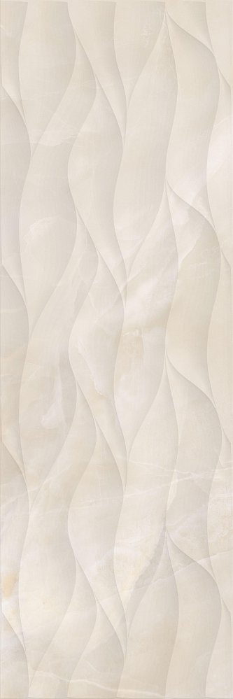 Керамическая плитка Creto Декор Piastra Ivory W M/STR 30х90 R Glossy 1