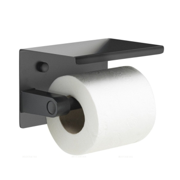 Держатель туалетной бумаги Sapho Simple Line 283914 черный - 2 изображение