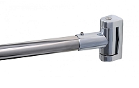 Карниз для ванной дуговой Fixsen нерж.сталь-хром max. 180 см. FX-25144