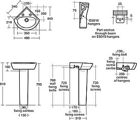 Крепеж для раковины Ideal Standard E015767