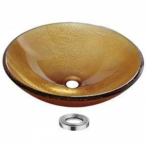 Раковина-чаша 42 см Sapho Beauty 2501-03s медовое золото
