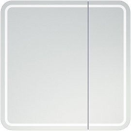 Зеркальный шкаф Corozo Алабама 80 см SD-00000902 с подсветкой, белый