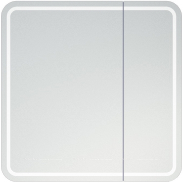 Зеркальный шкаф Corozo Алабама 80 см SD-00000902 с подсветкой, белый - 2 изображение