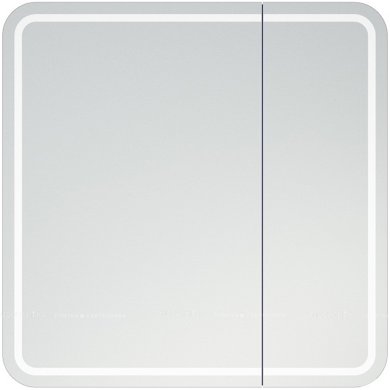 Зеркальный шкаф Corozo Алабама 80 см SD-00000902 с подсветкой, белый - изображение 2