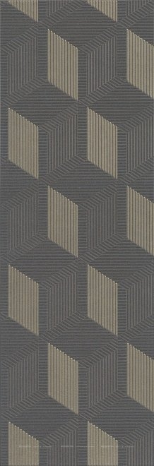 Керамическая плитка Kerama Marazzi Декор Морандо серый темный обрезной 25х75