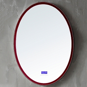 Зеркало Abber Stein 55 см AS6610R с подсветкой, красный
