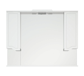 Зеркальный шкаф Corozo Мирра 105 см SD-00001545 белый c подсветкой