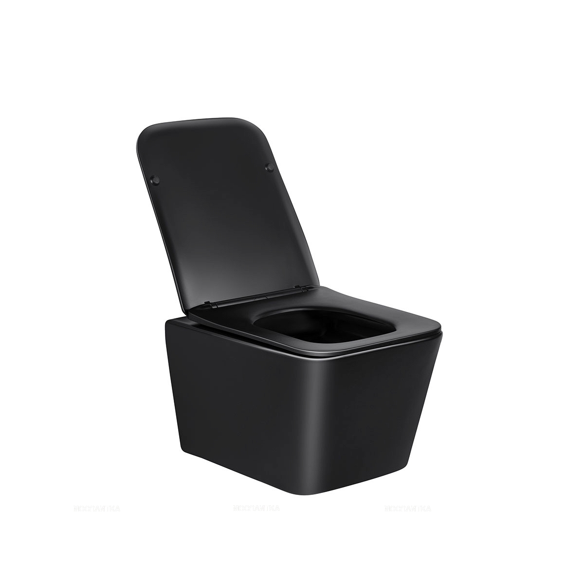 Комплект подвесной безободковый унитаз Vincea Q-Line VT1-12MB с сиденьем soft-close, черный матовый + инсталляция Am.Pm ProC I012707.0138 с клавишей смыва ProC L, чёрная матовая - изображение 3