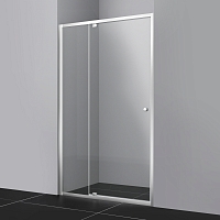 Душевая дверь WasserKRAFT Aula 110х190 см профиль хром, стекло прозрачное1