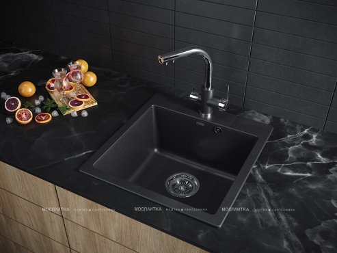 Мойка кухонная Paulmark Praktisch PM105152-BL черный - 3 изображение