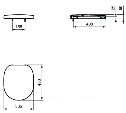Крышка-сиденье Ideal Standard Connect E712801 - 4 изображение