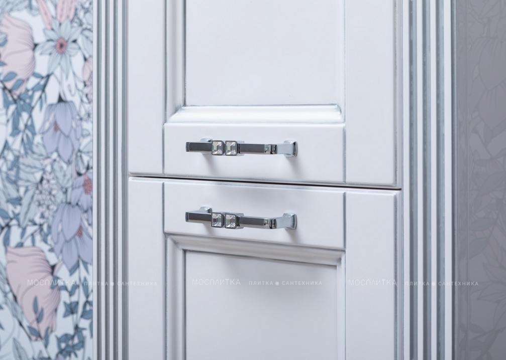 Шкаф-пенал для ванной Aquanet Селена 40 L белый/серебро - изображение 6