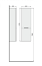 Шкаф-пенал Jorno Moduo Slim Slim см, Mod.04.115/P/W, белый - 2 изображение